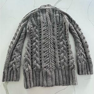 BB Dakota Cable Knit Button Down Sweater